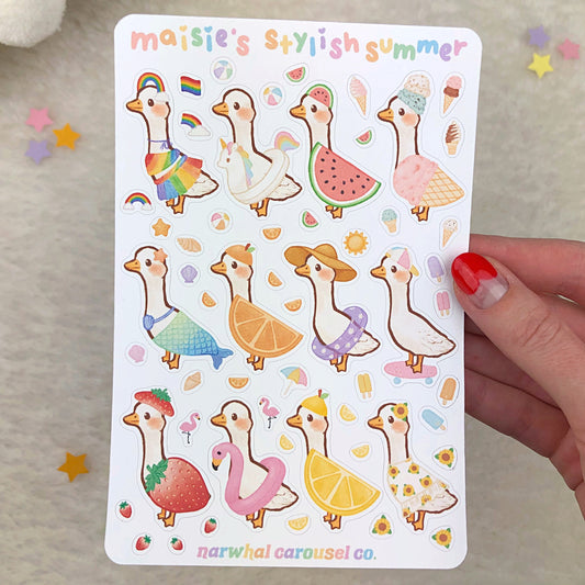 Maisie's Stylish Summer Sticker Sheet