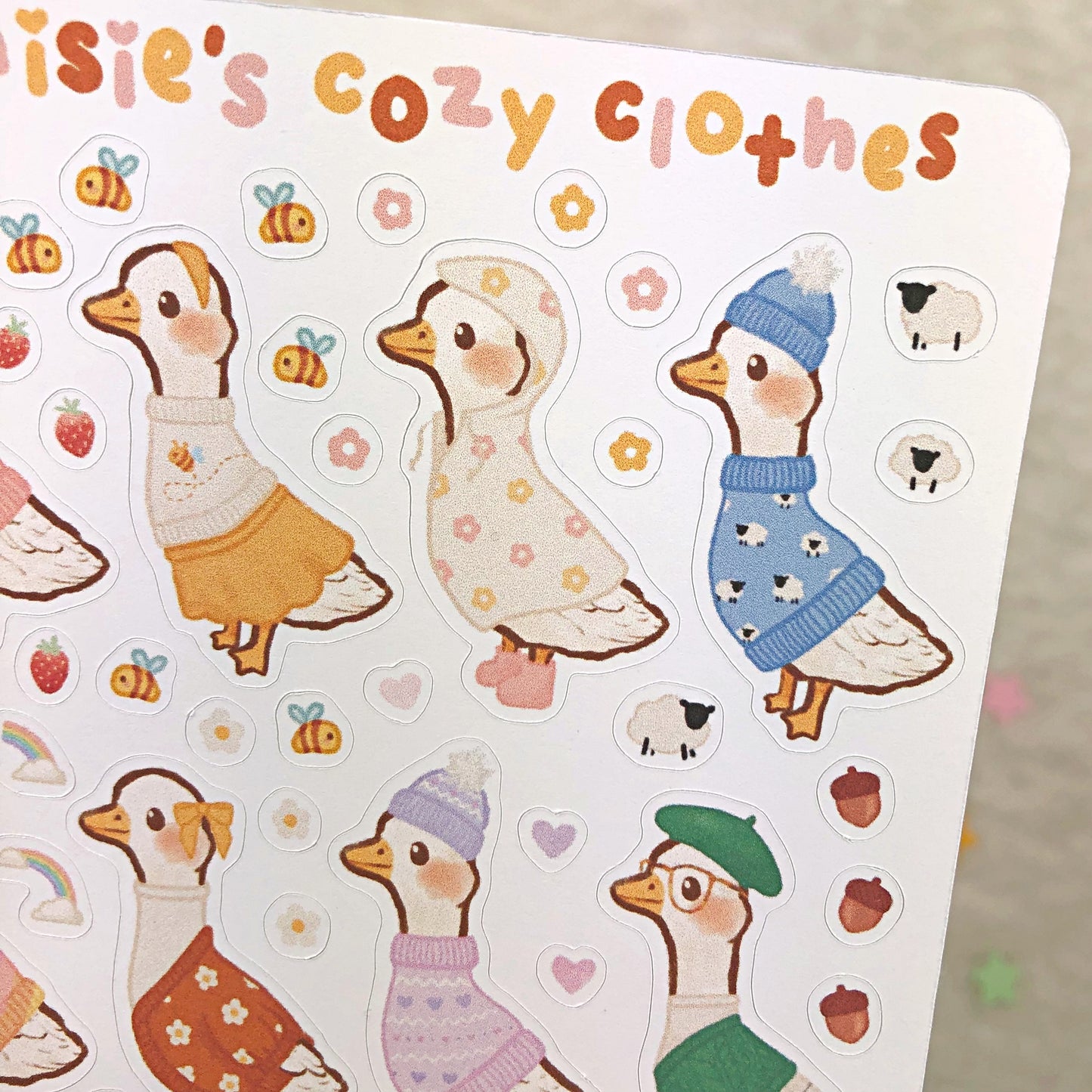 Maisie's Cozy Clothes Sticker Sheet