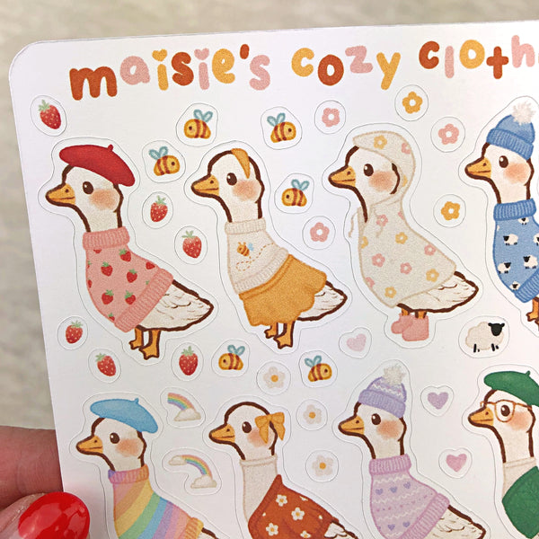 Maisie's Cozy Clothes Sticker Sheet