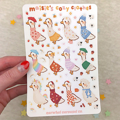 Maisie's Cozy Clothes Sticker Sheet