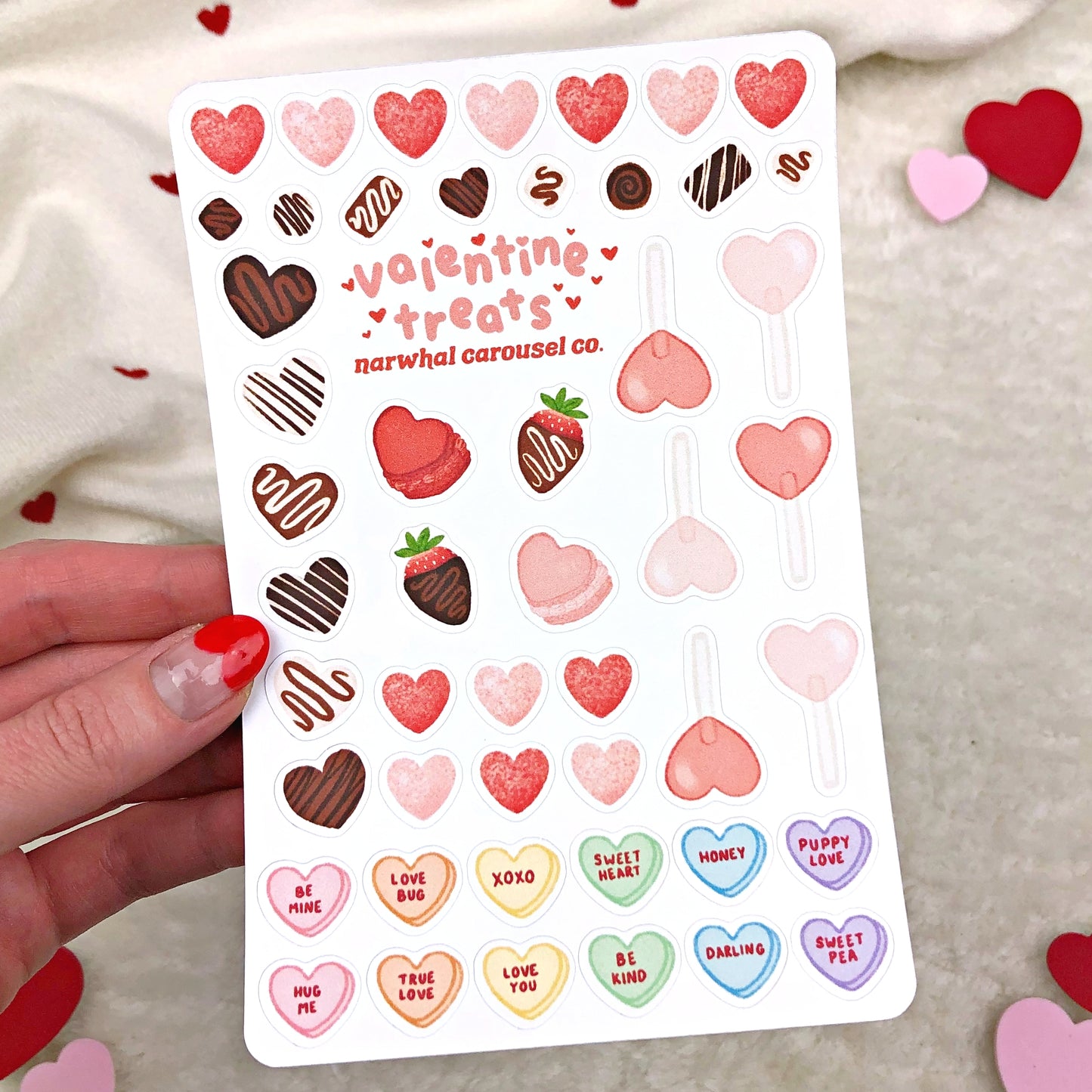 Valentine Treats Sticker Sheet