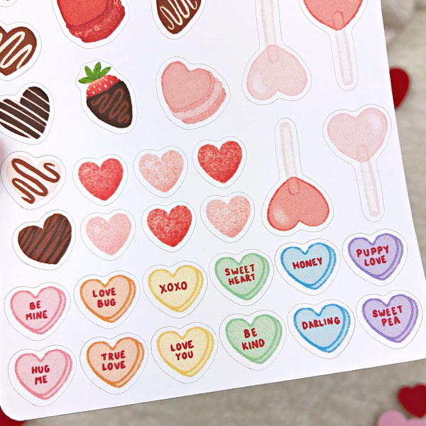 Valentine Treats Sticker Sheet