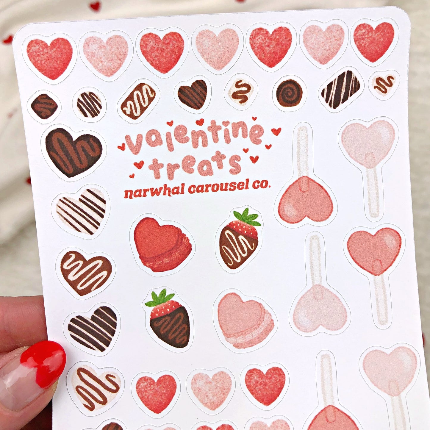 Valentine Treats Sticker Sheet