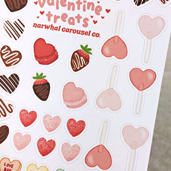 Valentine Treats Sticker Sheet