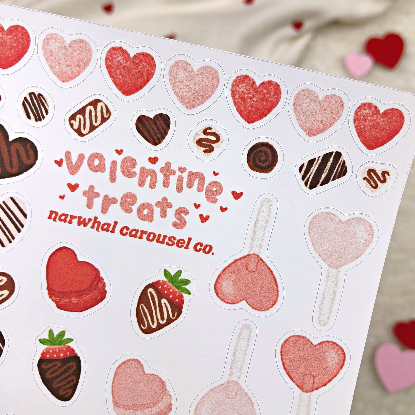 Valentine Treats Sticker Sheet