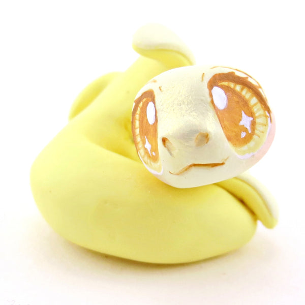 Banana Snake Figurine - Polymer Clay Food and Dessert Animals
