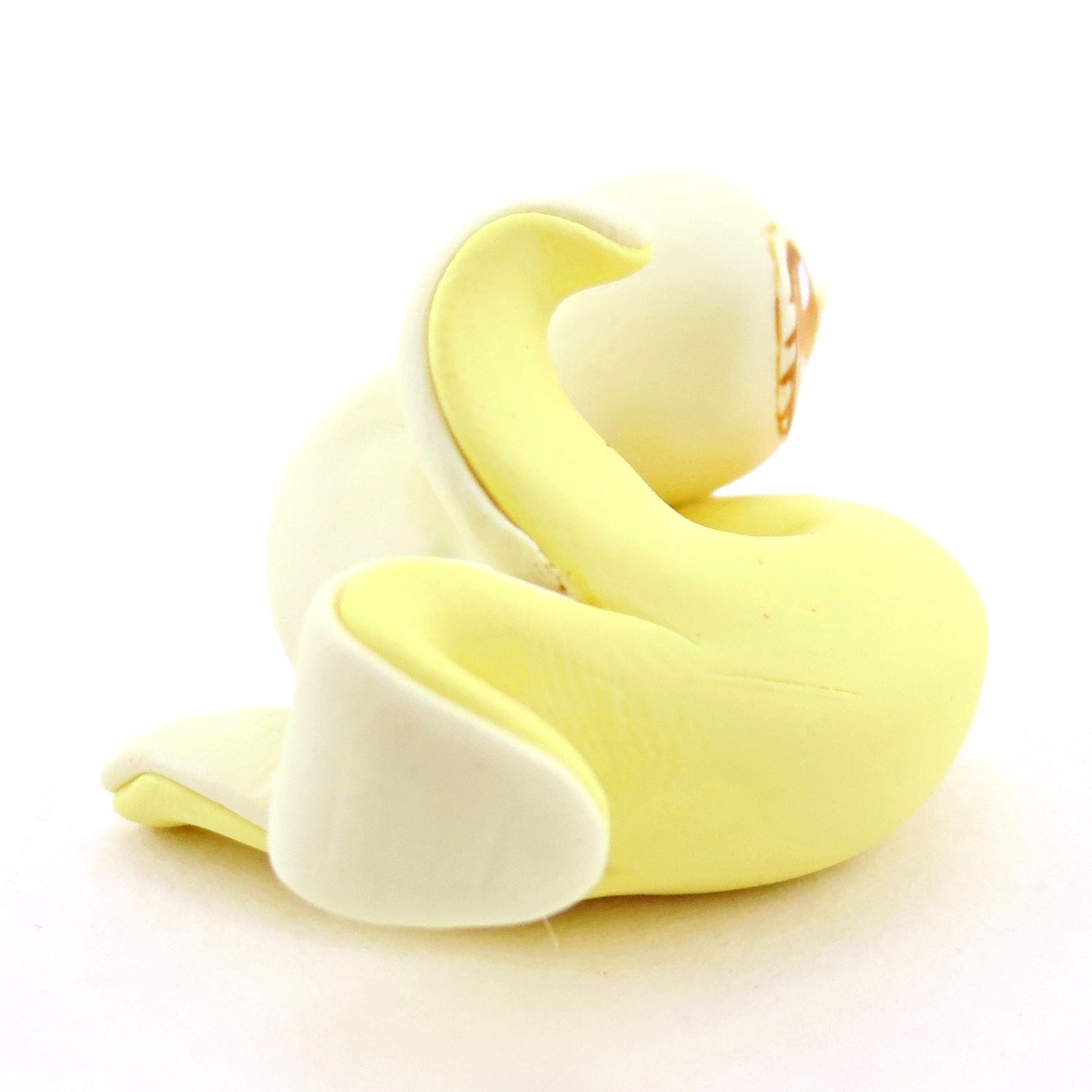 Banana Snake Figurine - Polymer Clay Food and Dessert Animals