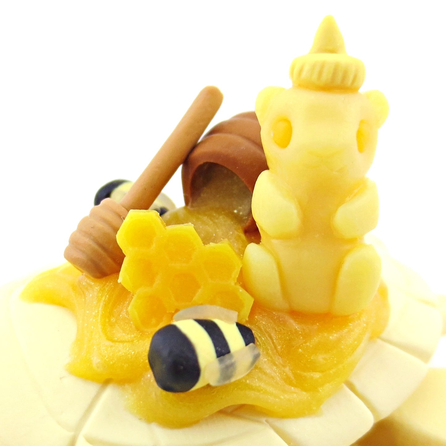 Honey Turtle Figurine - Polymer Clay Food and Dessert Animals