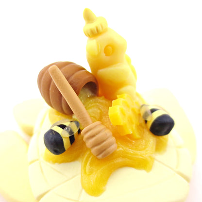 Honey Turtle Figurine - Polymer Clay Food and Dessert Animals