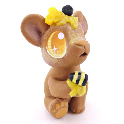 Honey Brown Bear Figurine - Polymer Clay Food and Dessert Animals