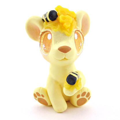 Honey Yellow Bear Figurine - Polymer Clay Food and Dessert Animals