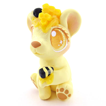 Honey Yellow Bear Figurine - Polymer Clay Food and Dessert Animals