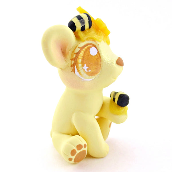 Honey Yellow Bear Figurine - Polymer Clay Food and Dessert Animals