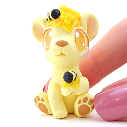 Honey Yellow Bear Figurine - Polymer Clay Food and Dessert Animals