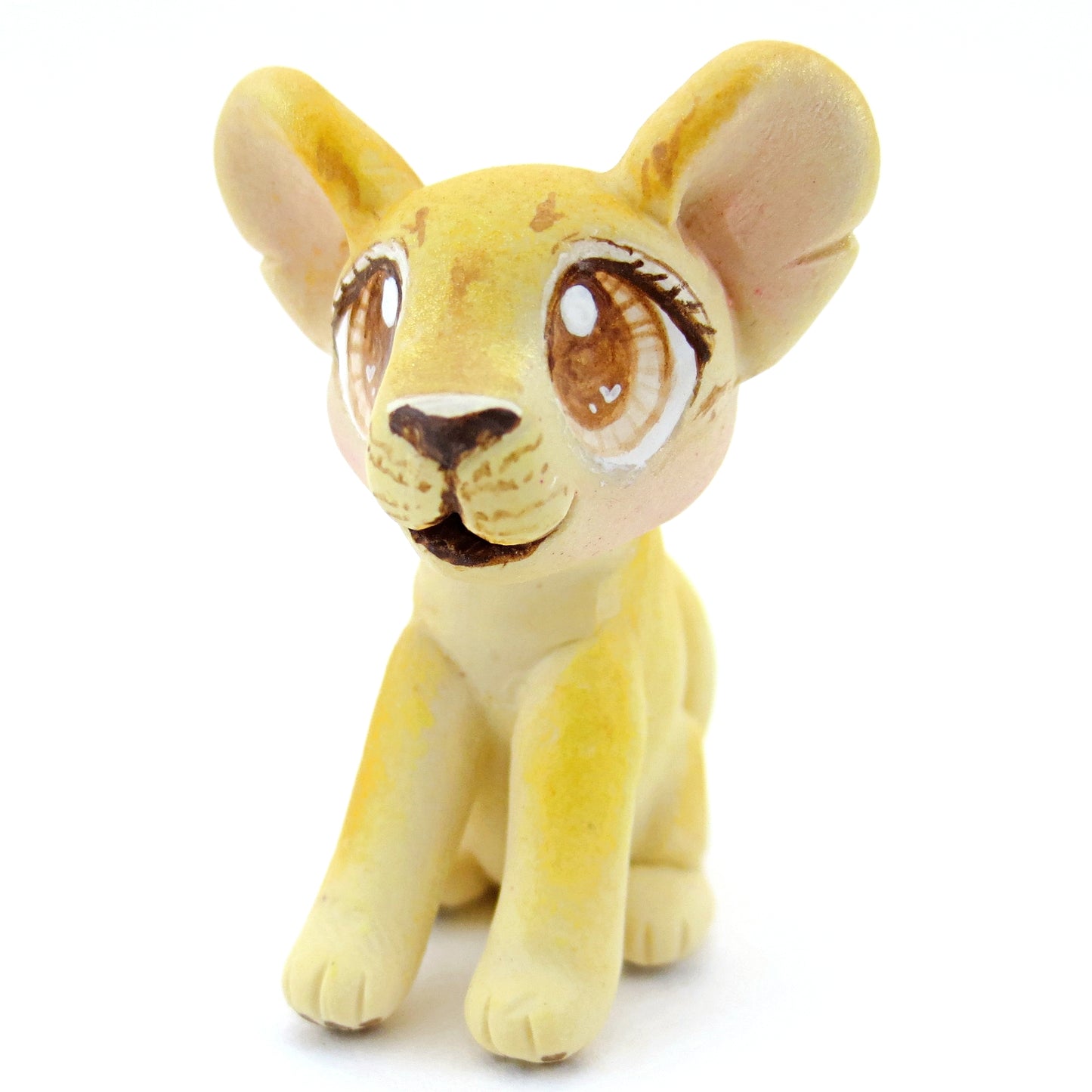 Little Lion Figurine - Polymer Clay Tropical Animals