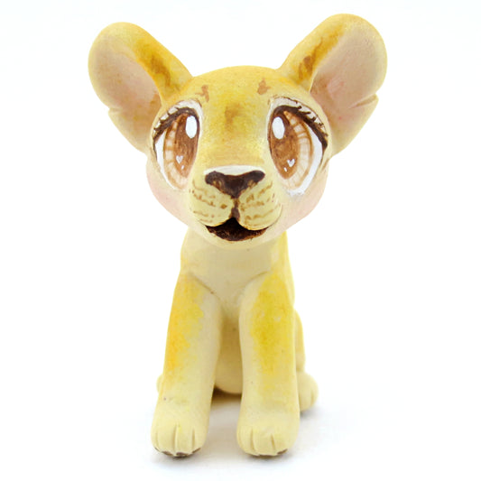 Little Lion Figurine - Polymer Clay Tropical Animals