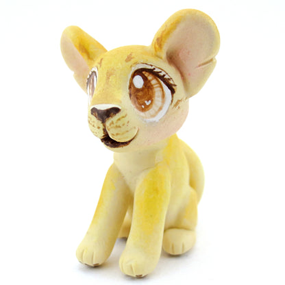 Little Lion Figurine - Polymer Clay Tropical Animals