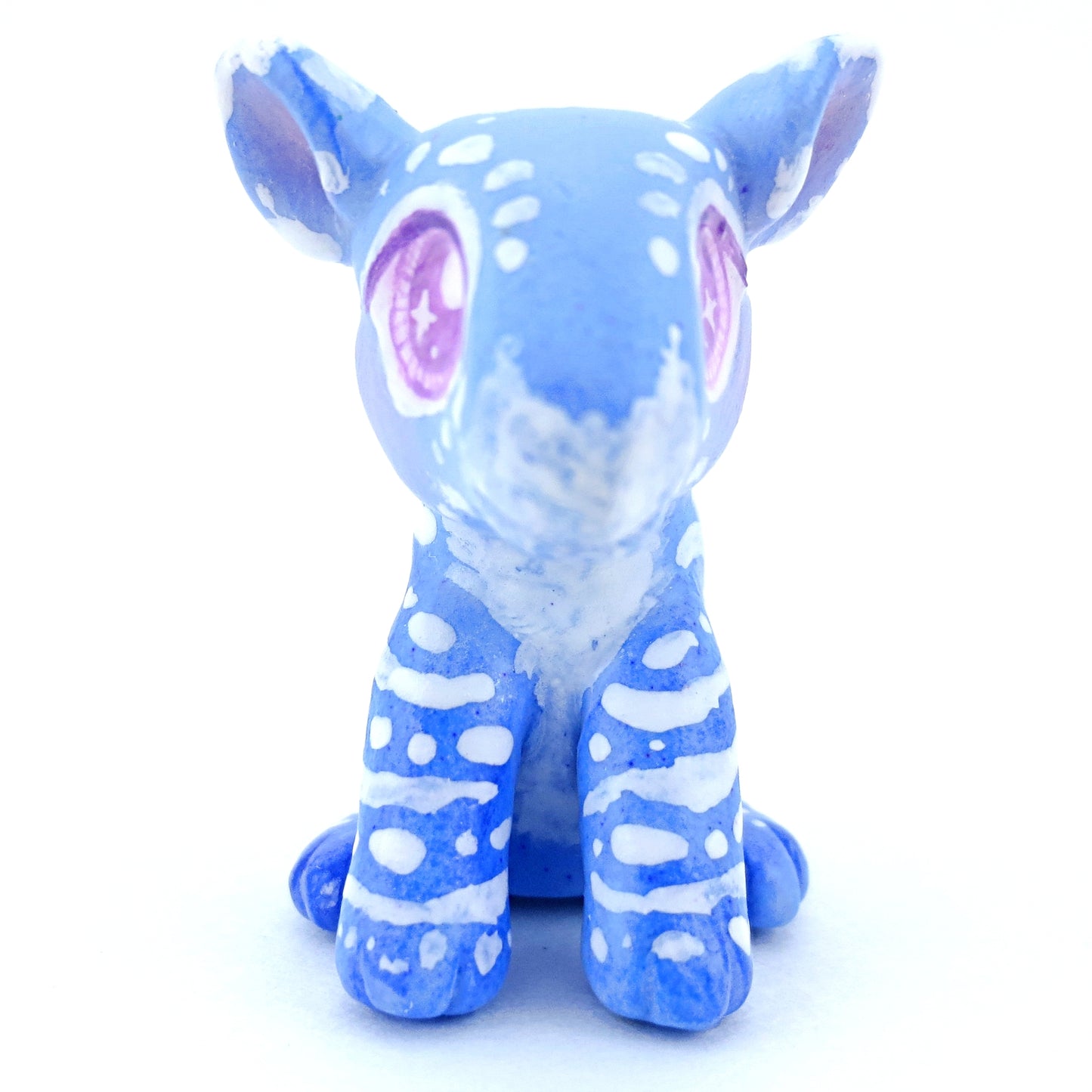 Magical Blue Tapir Figurine - Polymer Clay Tropical Animals