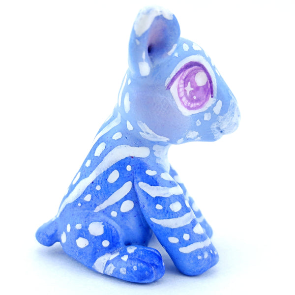 Magical Blue Tapir Figurine - Polymer Clay Tropical Animals