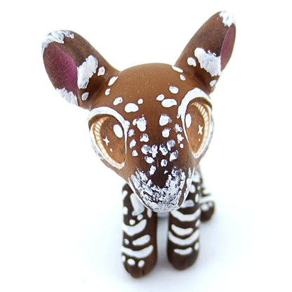 Baby Tapir Figurine - Polymer Clay Tropical Animals