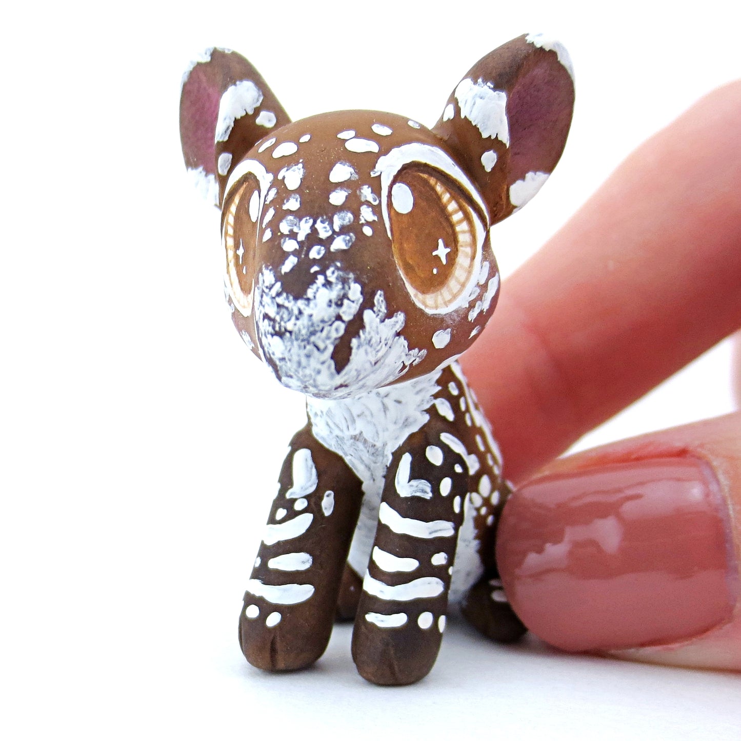 Baby Tapir Figurine - Polymer Clay Tropical Animals