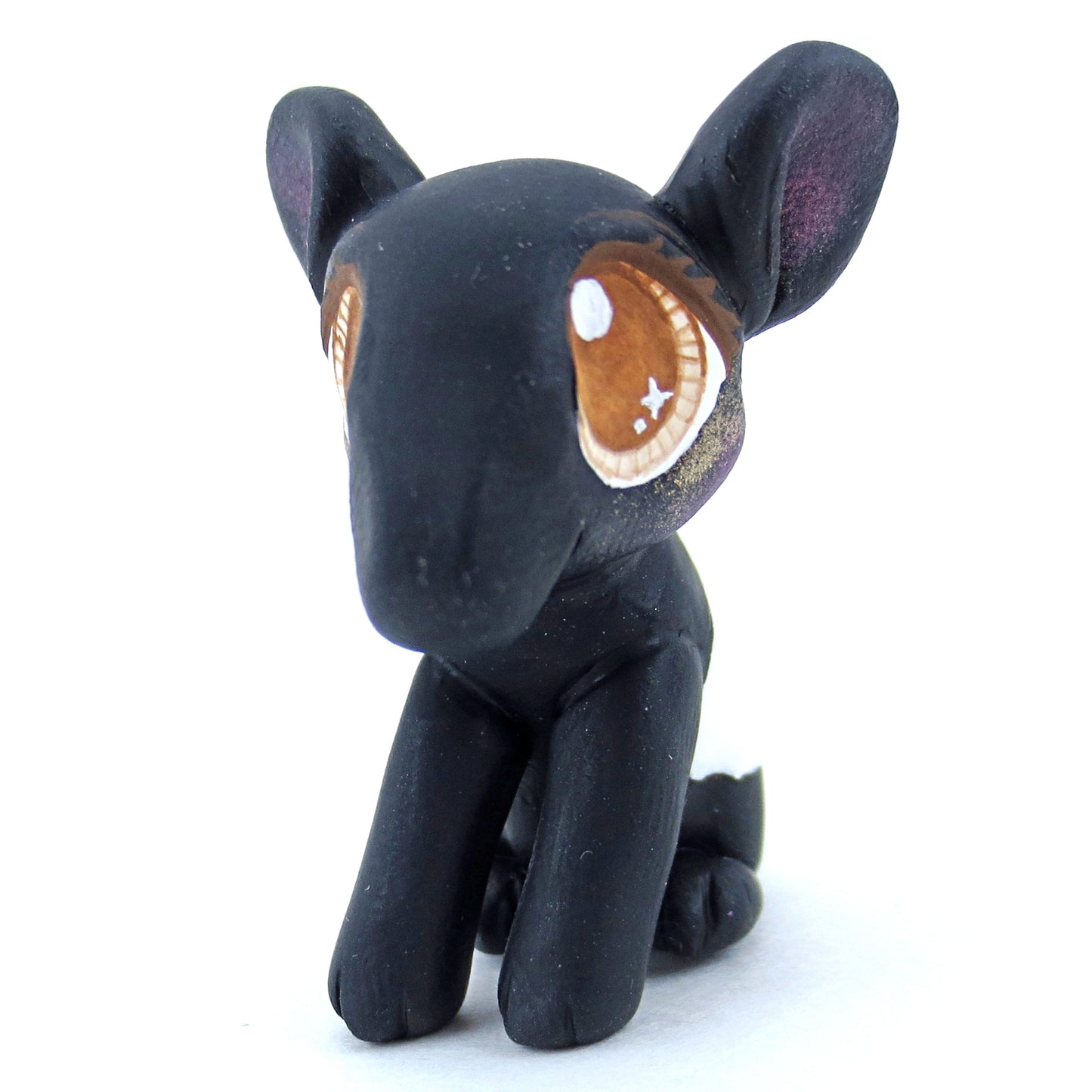 Black & White Tapir Figurine - Polymer Clay Tropical Animals