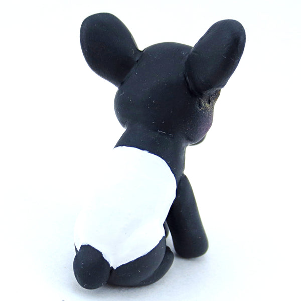 Black & White Tapir Figurine - Polymer Clay Tropical Animals