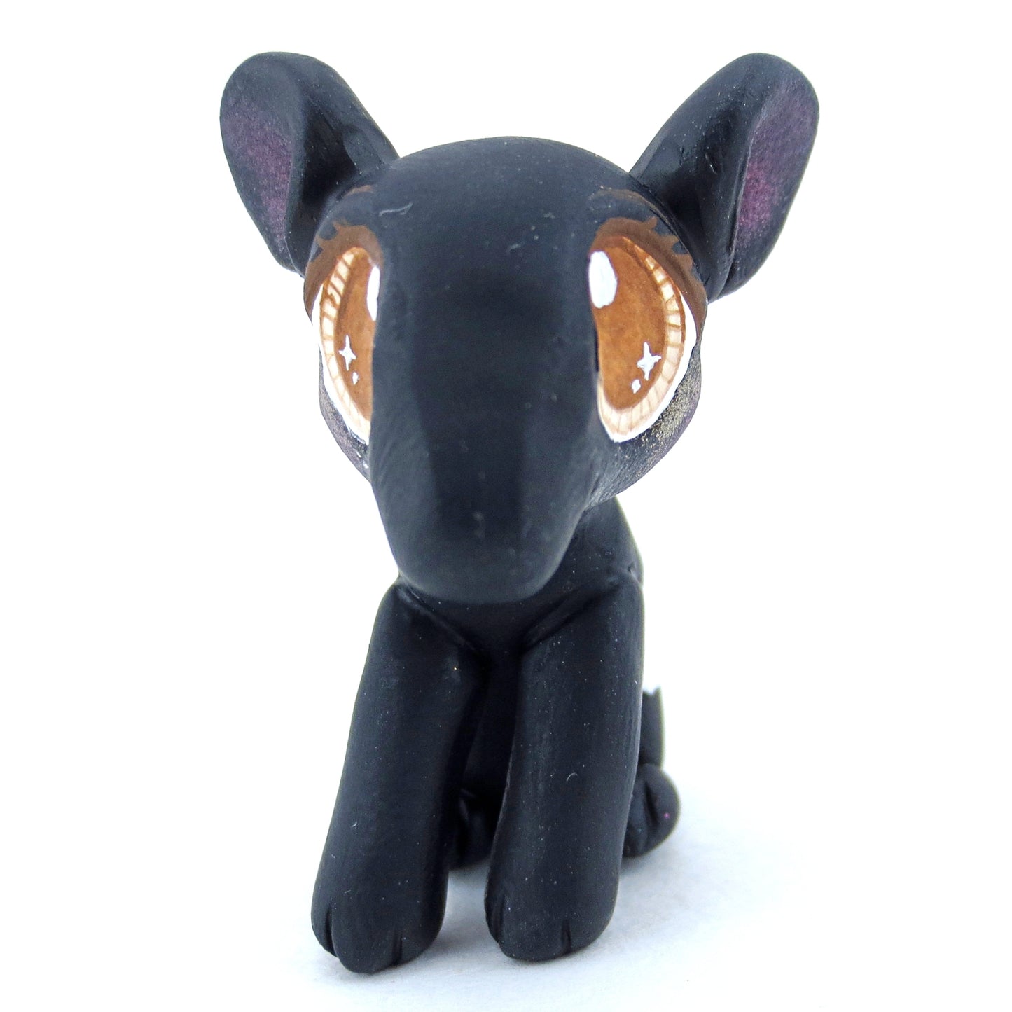 Black & White Tapir Figurine - Polymer Clay Tropical Animals