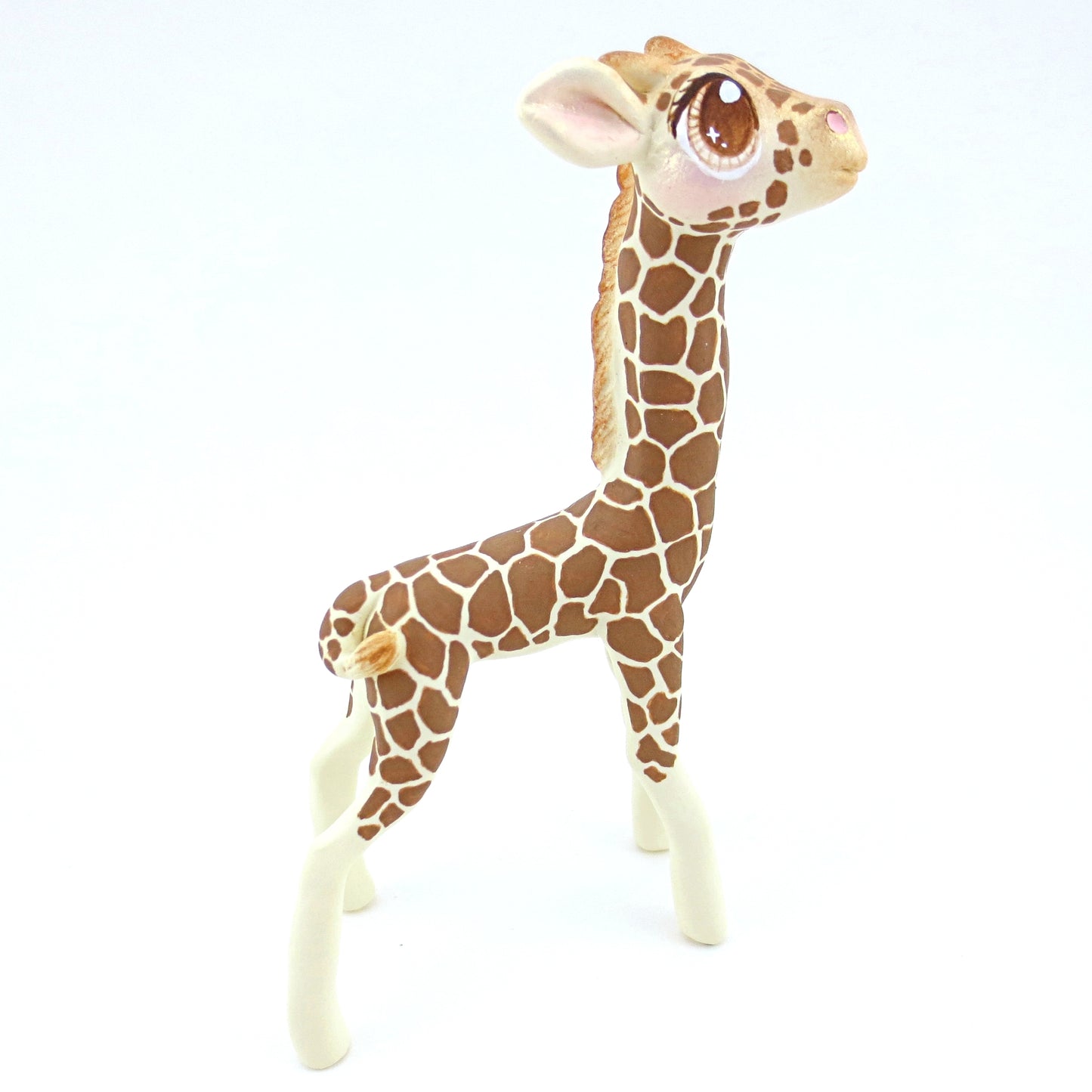 Giraffe Figurine - Polymer Clay Tropical Animals