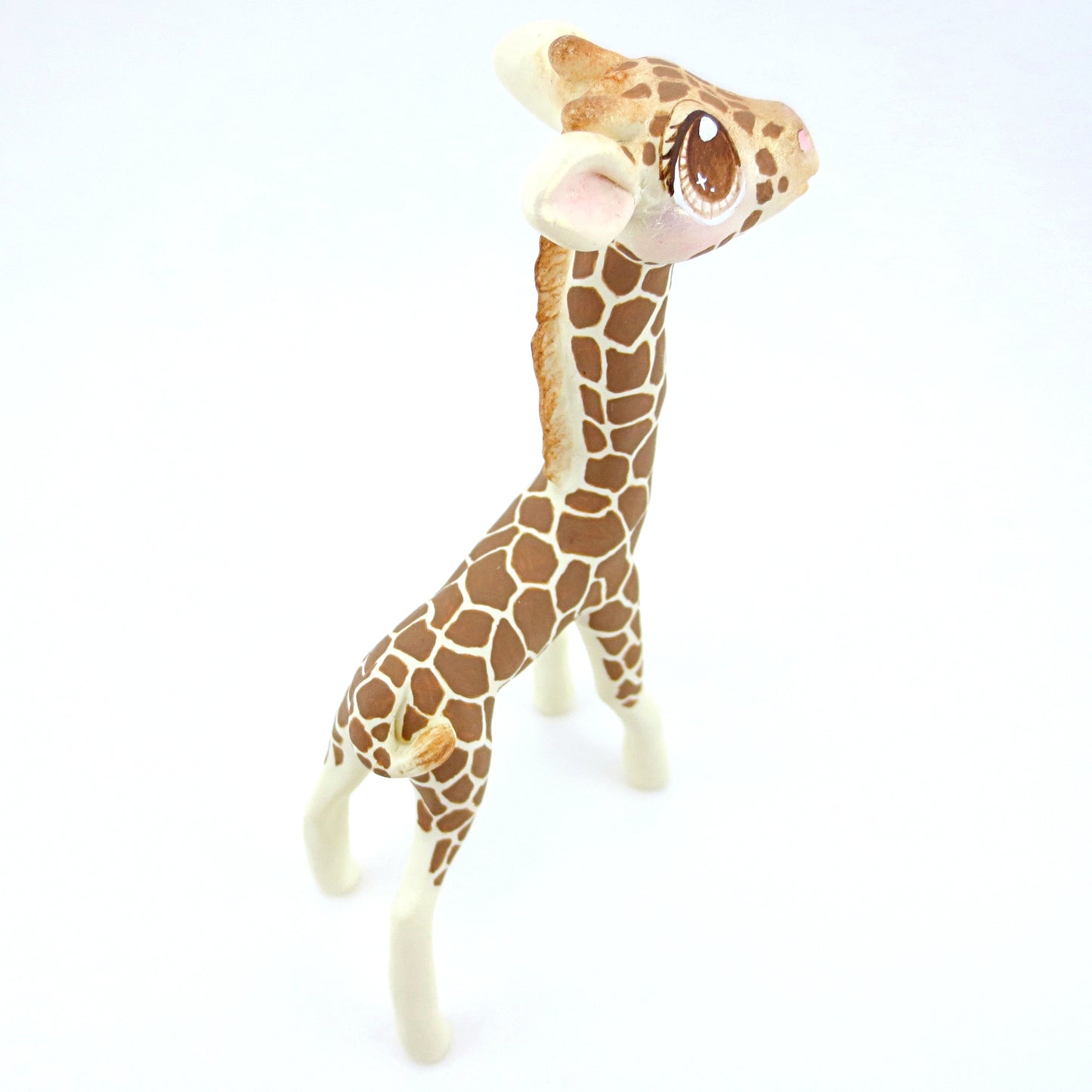 Giraffe Figurine - Polymer Clay Tropical Animals