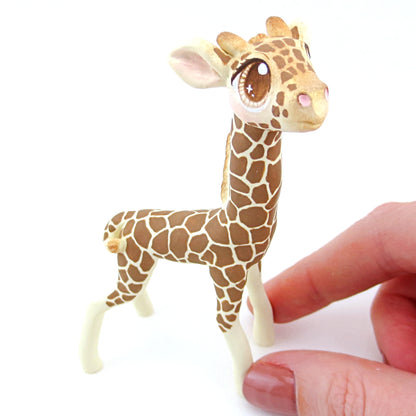 Giraffe Figurine - Polymer Clay Tropical Animals