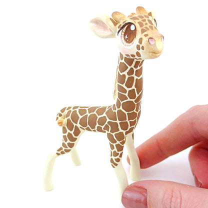 Giraffe Figurine - Polymer Clay Tropical Animals