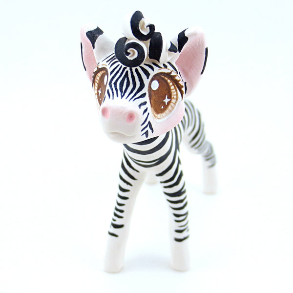 Zebra Figurine (Version 1) - Polymer Clay Tropical Animals