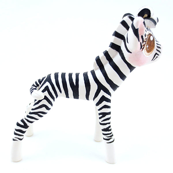 Zebra Figurine (Version 1) - Polymer Clay Tropical Animals