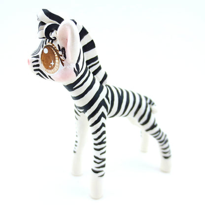 Zebra Figurine (Version 2) - Polymer Clay Tropical Animals