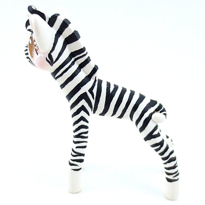 Zebra Figurine (Version 2) - Polymer Clay Tropical Animals