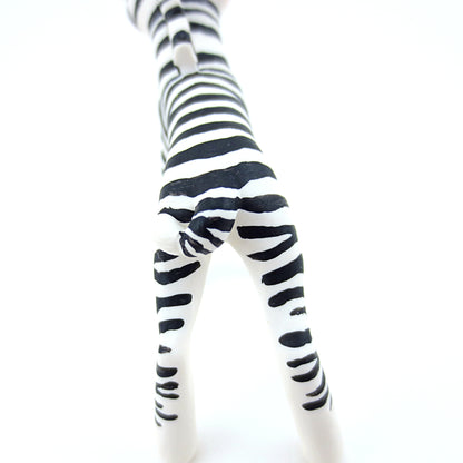 Zebra Figurine (Version 2) - Polymer Clay Tropical Animals