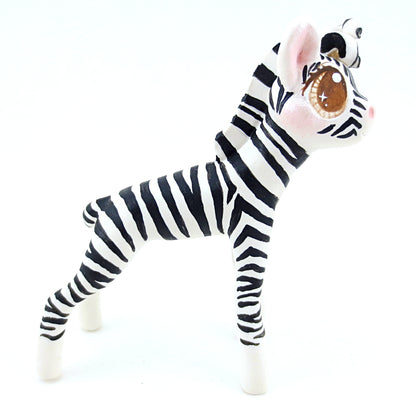 Zebra Figurine (Version 2) - Polymer Clay Tropical Animals