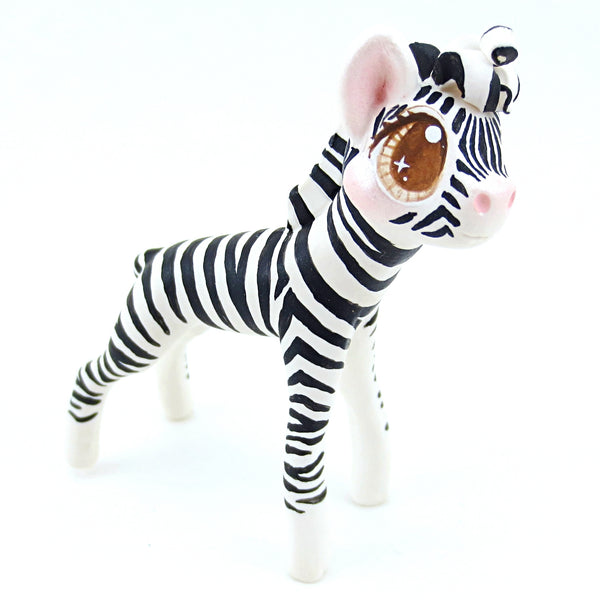 Zebra Figurine (Version 2) - Polymer Clay Tropical Animals