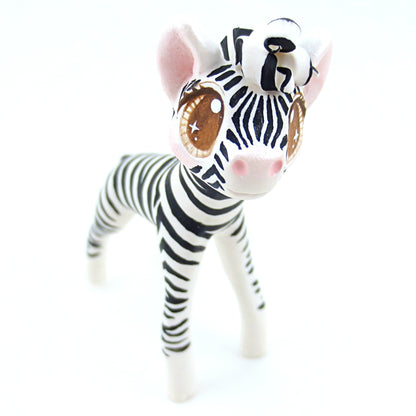 Zebra Figurine (Version 2) - Polymer Clay Tropical Animals