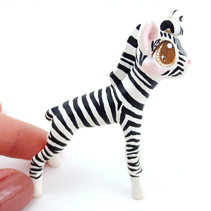 Zebra Figurine (Version 2) - Polymer Clay Tropical Animals