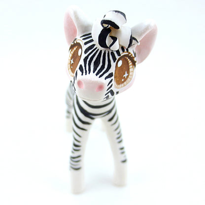 Zebra Figurine (Version 2) - Polymer Clay Tropical Animals