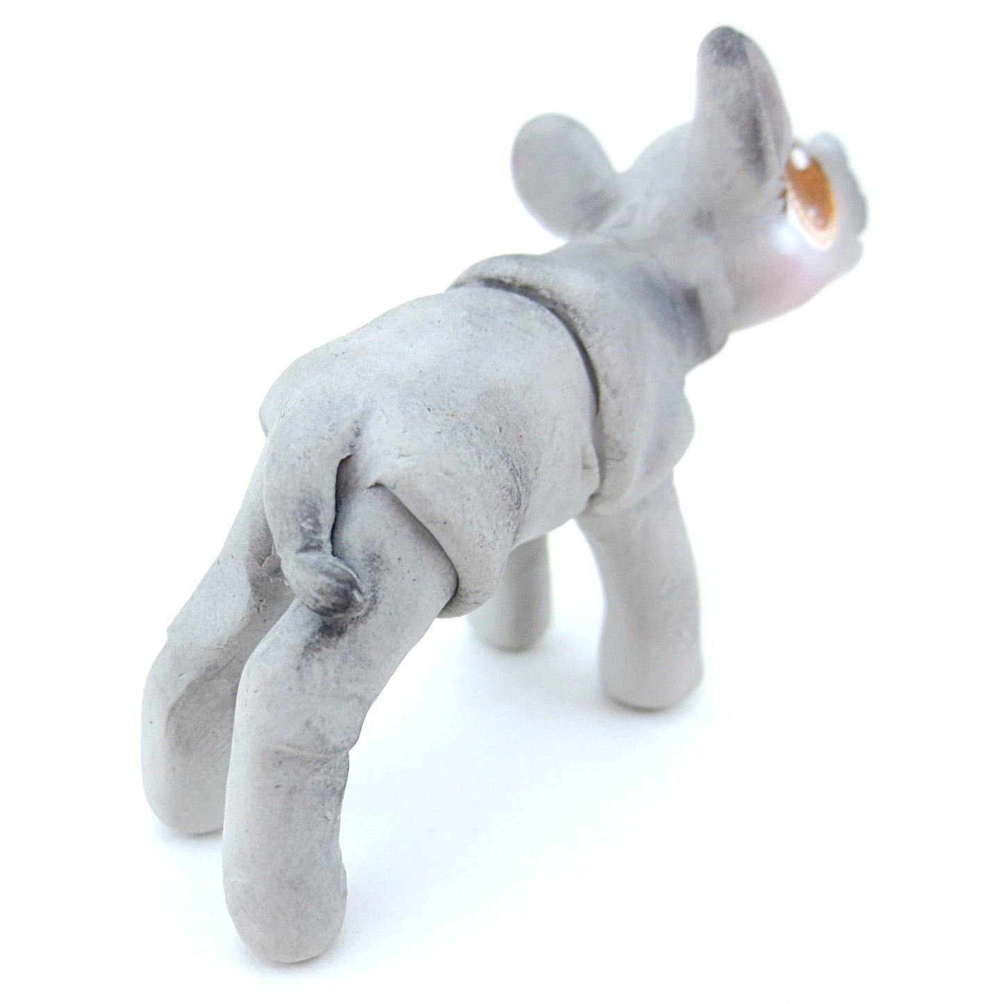 Baby Rhino Figurine - Polymer Clay Tropical Animals