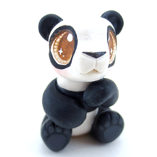 Kawaii Panda Figurine - Polymer Clay Tropical Animals