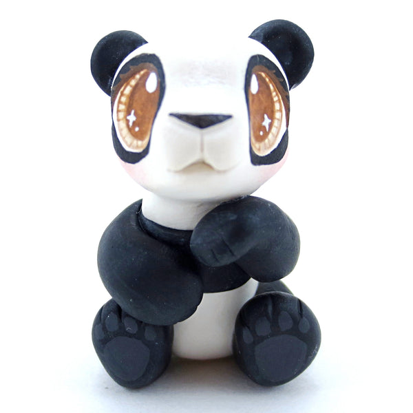 Kawaii Panda Figurine - Polymer Clay Tropical Animals