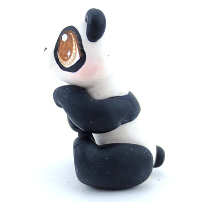 Kawaii Panda Figurine - Polymer Clay Tropical Animals