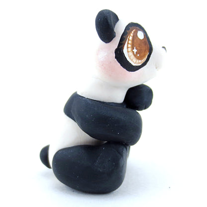 Kawaii Panda Figurine - Polymer Clay Tropical Animals