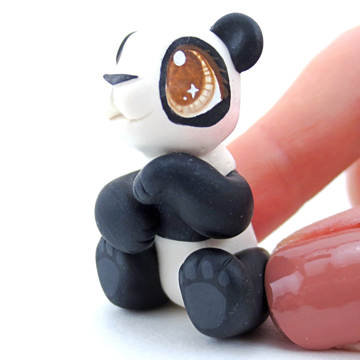 Kawaii Panda Figurine - Polymer Clay Tropical Animals