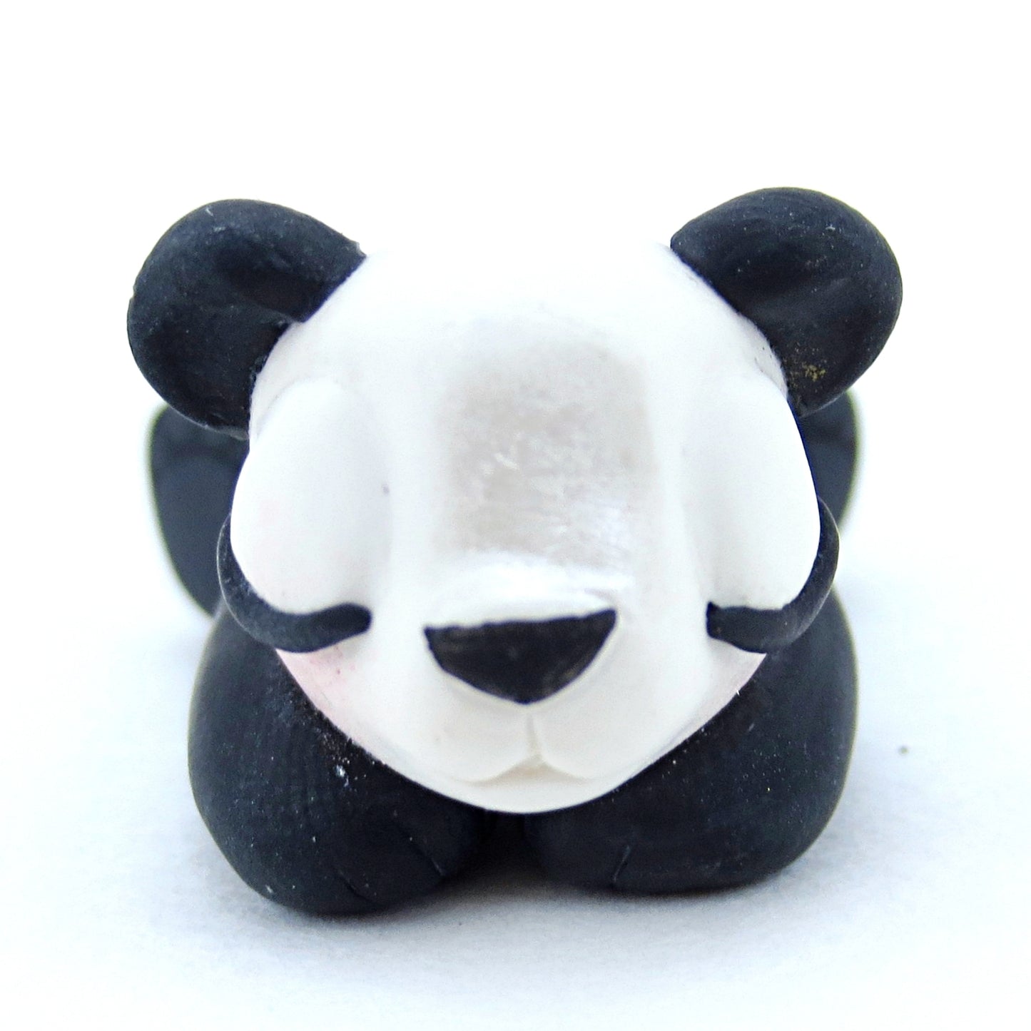 Sleeping Baby Panda Figurine - Polymer Clay Tropical Animals