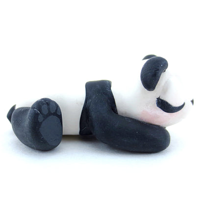 Sleeping Baby Panda Figurine - Polymer Clay Tropical Animals